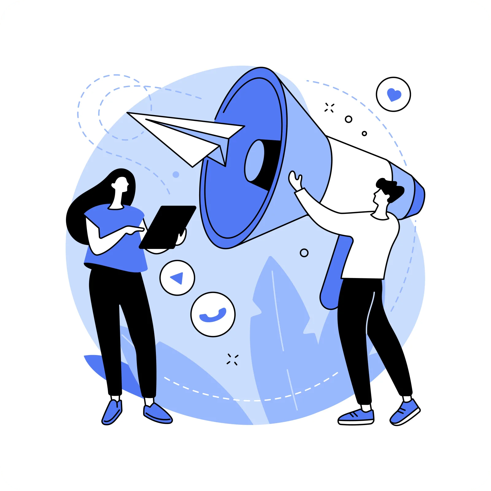 Saastech Marketing Dashboard - Customer communication and marketing automation tools